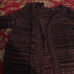 Woman’s long sweater jacket